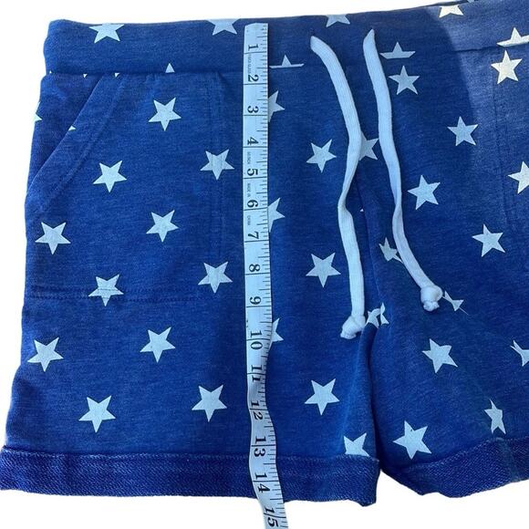 Blue cotton sweat shorts with stars size XL (NWOT) - Picture 5 of 7
